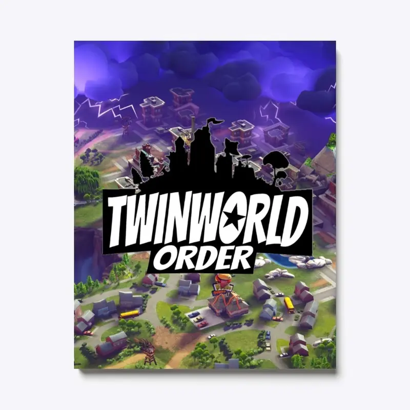 TWIN WORLD ORDER CANVAS PRINT